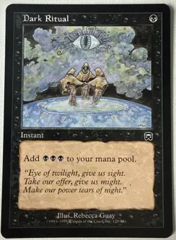 "Dark Ritual" - Magic The Gathering Card - Mercadian Masques - Image 1