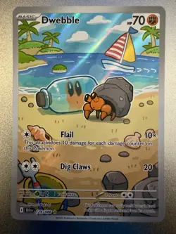 Dwebble 129/086 Sv: Black Bolt Illustration Rare Pokemon English NM - Image 1