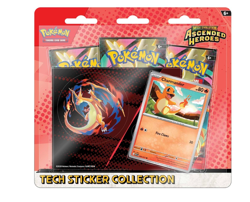 Pokemon Ascended Heroes 3-Pack Tech Sticker Blister - Charmander - Image 1