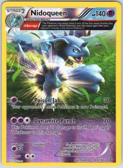 Nidoqueen 69/160 Rare Primal Clash Pokemon Reverse Holo NM - Image 1