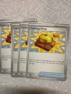 4x Fighting Gong 116/132 x4 - Mega Evolutions - Pokemon TCG - Playset - Image 1
