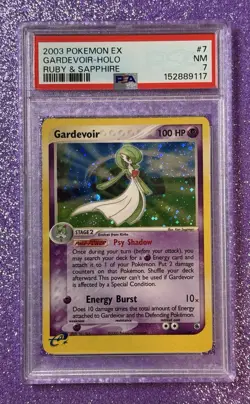 2003 Pokemon EX Ruby & Sapphire GARDEVOIR Holo #7 PSA 7 NM WOTC - Image 1