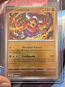 Pokemon TCG (2025) Black Bolt Landorus 053/086 Masterball Reverse NM/M - Image 2