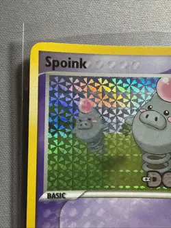 Pokemon TCG Spoink EX Deoxys Reverse Holo Common 76/107 2005 50 HP - Image 2