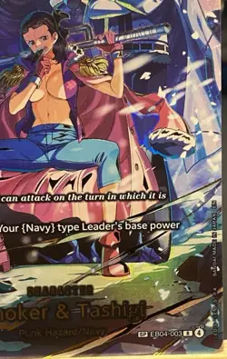 One Piece CCG - Smoker & Tashigi (SP) EB04-003 Adventure on Kami's Island NM/M - Image 4