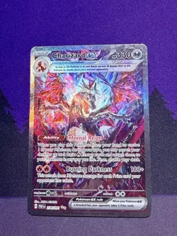 Charizard ex 234/091 SV: Paldean Fates Full Art Holo SIR Pokemon Card NM - Image 1