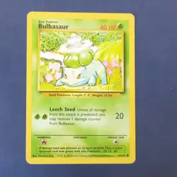 Pokemon Card - Bulbasaur - Base set - Image 1