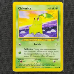 Chikorita - 53/111 - Common - Neo Genesis - Pokemon Card - MP - Image 1