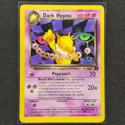 Dark Hypno - 26/82 - Rare - Team Rocket - Pokemon Card - MP - Image 1
