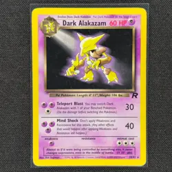 Dark Alakazam - 18/82 - Rare - Team Rocket - Pokemon Card - MP - Image 1