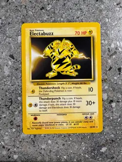 Pokemon TCG Cards Electabuzz 20/102 Base Set Rare EXC-NM - Image 1