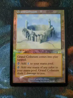 Magic MTG - FOIL Grand Coliseum - Onslaught Original Foil - LP Cond - Image 1
