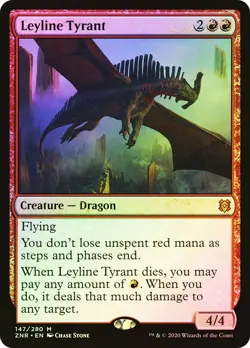 1x NM Foil Leyline Tyrant - Zendikar Rising [MTG] pack fresh - Image 1