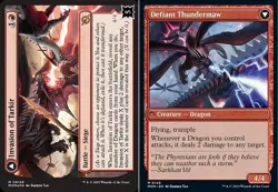 x1 Invasion of Tarkir // Defiant Thundermaw - Foil M MTG March of the Machine M/ - Image 1