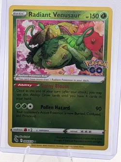 Radiant Venusaur 004/078 Pokemon GO Holo - Image 1