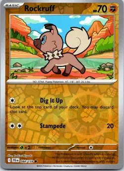 Rockruff 084/159 Common Journey Together Pokemon Reverse Holo NM - Image 1