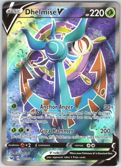 Dhelmise V 187/202 Ultra Rare Sword & Shield Pokemon NM - Image 1