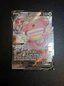 Pokemon Blissey V Ultra Rare Full Art Holo TG22/TG30 250 HP Silver Tempest - Image 1