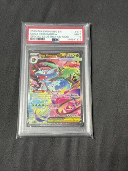 2025 POKEMON MEGA EVOLUTION SPECIAL ILLUSTRATION RARE MEGA VENUSAUR EX PSA 9 - Image 1