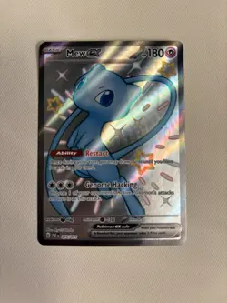 Pokemon TCG Mew EX 216/091 Paldean Fates Full Art Shiny Ultra Rare - Image 1
