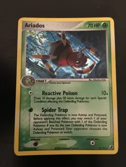 Pokemon TCG Ariados 2/115 Holo Rare EX Unseen Forces NM - Image 1