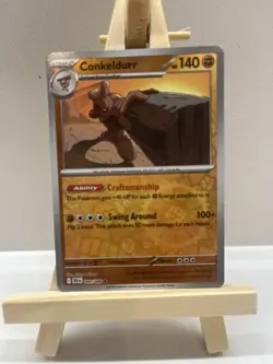 Conkeldurr - 049/086 Reverse Holo - SV Black Bolt - Pokemon TCG NM - Image 1
