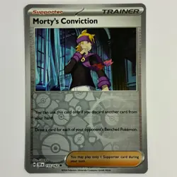 Morty's Conviction 155/162 Uncommon Temporal Forces Pokemon Reverse Holo NM - Image 1