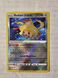 Radiant Jirachi 120/195 Silver Tempest Shiny Rare Pokemon TCG Mint NM Pack Fresh - Image 1