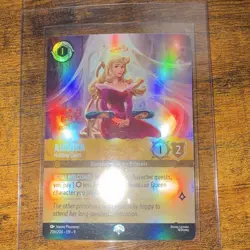 Sleeping Beauty Aurora-Holding Court Disney Lorcana 206/204 Foil English Card - Image 1