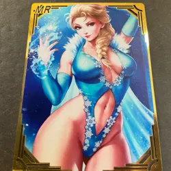 WES - Goddess Story Gold METAL Card - Serial Number #107/200! Elsa Anime Girl - Image 4