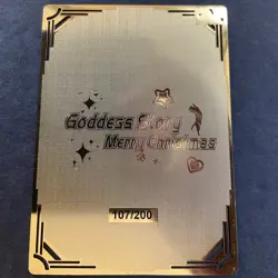 WES - Goddess Story Gold METAL Card - Serial Number #107/200! Elsa Anime Girl - Image 5