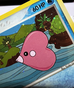 Luvdisc 7/100 Cosmos Holo Pokemon Card Crystal Guardians 2006 LP Swirl - Image 3