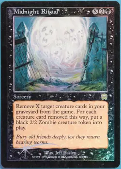 Midnight Ritual FOIL Mercadian Masques PLD Black Rare CARD (341918) ABUGames - Image 1