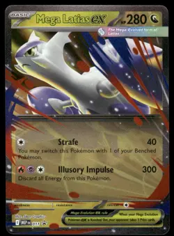 Pokemon Cards Mega Latias ex 011 Mega Evolution Promo NM - Image 1