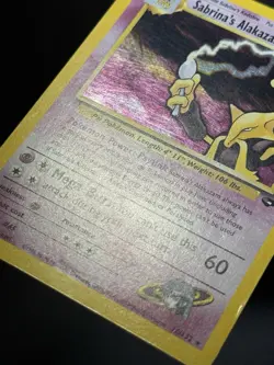 Sabrina's Alakazam 16/132 WOTC Gym Challenge Unlimited Holofoil Pokemon Card LP - Image 5