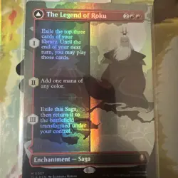 The Legend of Roku (Borderless) #357 (Foil) TLA Avatar: The Last Airbender MTG - Image 1