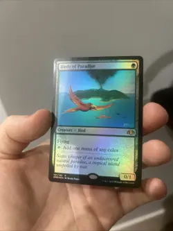 mtg, Birds of Paradise -Dominaria Remastered Foil NM - Image 1