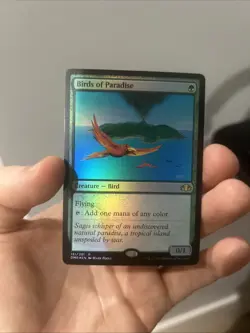 mtg, Birds of Paradise -Dominaria Remastered Foil NM - Image 2