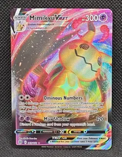 Mimikyu VMAX 069/172 SWSH09: Brilliant Stars Holo Ultra Rare 2022 Pokemon - Image 1