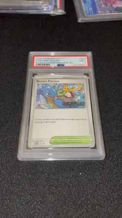 Pokemon Paradise Resort Promo World Championships '23 PSA 9 MINT Portuguese - Image 1