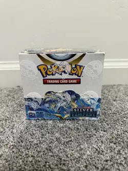 Pokemon TCG Sword & Shield Silver Tempest Booster Box Factory Sealed - Image 1
