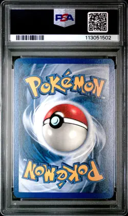 2002 POKEMON EXPEDITION #54 MEGANIUM-REVERSE FOIL PSA 8 - Image 2