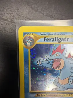 2000 Pokemon Neo Genesis Feraligatr Holo #5/111 GALAXY SWIRL LP 💫🍥🍭🔥 - Image 2