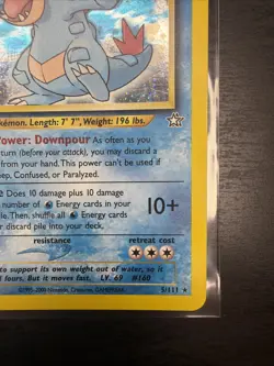 2000 Pokemon Neo Genesis Feraligatr Holo #5/111 GALAXY SWIRL LP 💫🍥🍭🔥 - Image 4