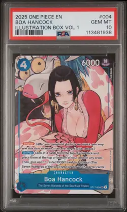 2025 ONE PIECE PROMOS ILLUSTRATION BOX VOL.1 #004 BOA HANCOCK PSA 10 - Image 1