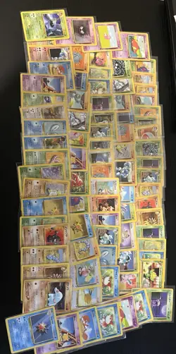 Vintage Pokemon Card Lot 380+ Base Set, Base Set 2, Jungle, Fossil + LP-DAMAGED - Image 4
