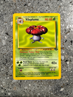 Pokemon TCG Cards Vileplume 31/64 Jungle Rare PLAYED - Image 1