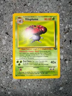 Pokemon TCG Cards Vileplume 31/64 Jungle Rare PLAYED - Image 3