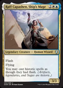 Raff Capashen, Ship's Mage -Foil Near Mint MTG Dominaria - Image 1