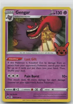 Gengar 057/198 Holo Promo Trick or Trade BOOster Pokemon Near Mint - Image 1